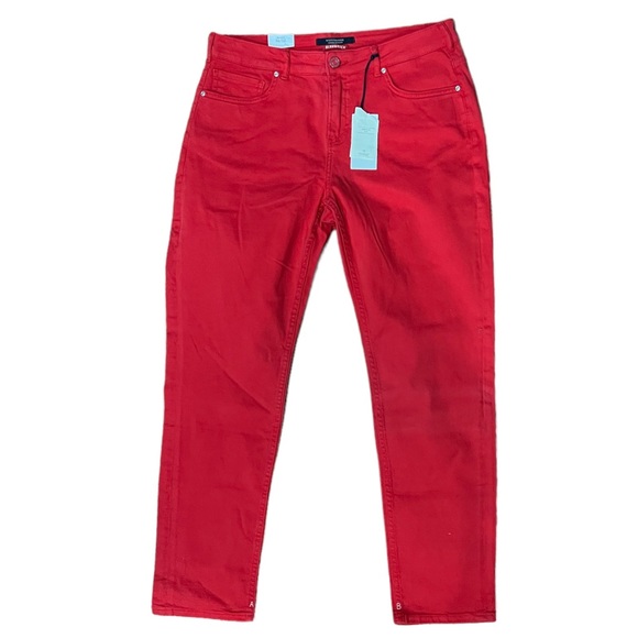 Scotch & Soda Denim - Scotch & Soda The Keeper Mid Rise-Slim Jeans Red Size 31/32